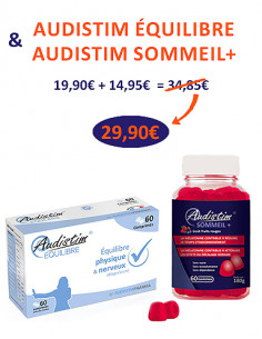 Offre couplée 02 : 
Audistim ÉQUILIBRE & Audistim SOMMEIL+