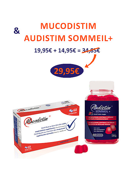 Offre couplée 03 : 
MUCODISTIM & Audistim SOMMEIL+