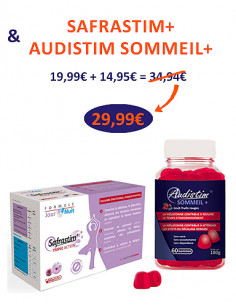 Offre couplée 04 : 
SAFRASTIM+ Triple Action & Audistim SOMMEIL+
