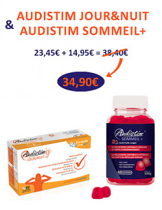 Offre couplée 01 : 
Audistim JOUR&NUIT & Audistim SOMMEIL+