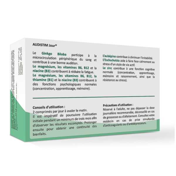 Audistim™ Jour 60 comprimés - Site officiel Audistim
