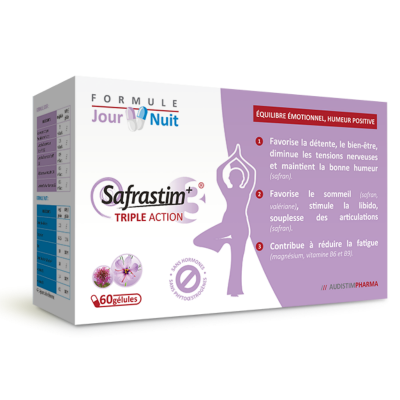 Offre couplée bon plan  : 1 boîte de SAFRASTIM+ Triple Action & 1 boîte d'Audistim SOMMEIL+