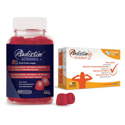 Offre couplée bon plan  : 1 boîte d'Audistim JOUR&NUIT & 1 boîte d'Audistim SOMMEIL+