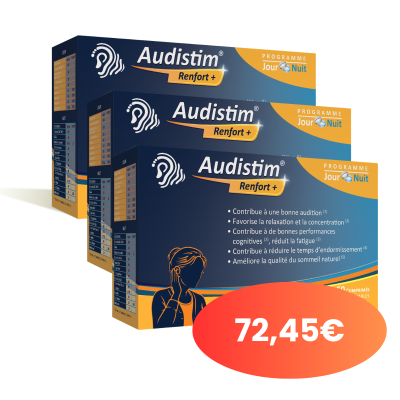 Oferta especial combinada: 1 Ronchostim spray & 1 caja de Audistim SOMMEIL+